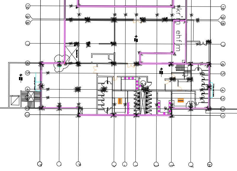 Commercial Building Ground Floor Plan Free DWG File - Cadbull