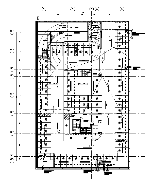 Commercial building plan is given in this cad file. Download this 2d ...