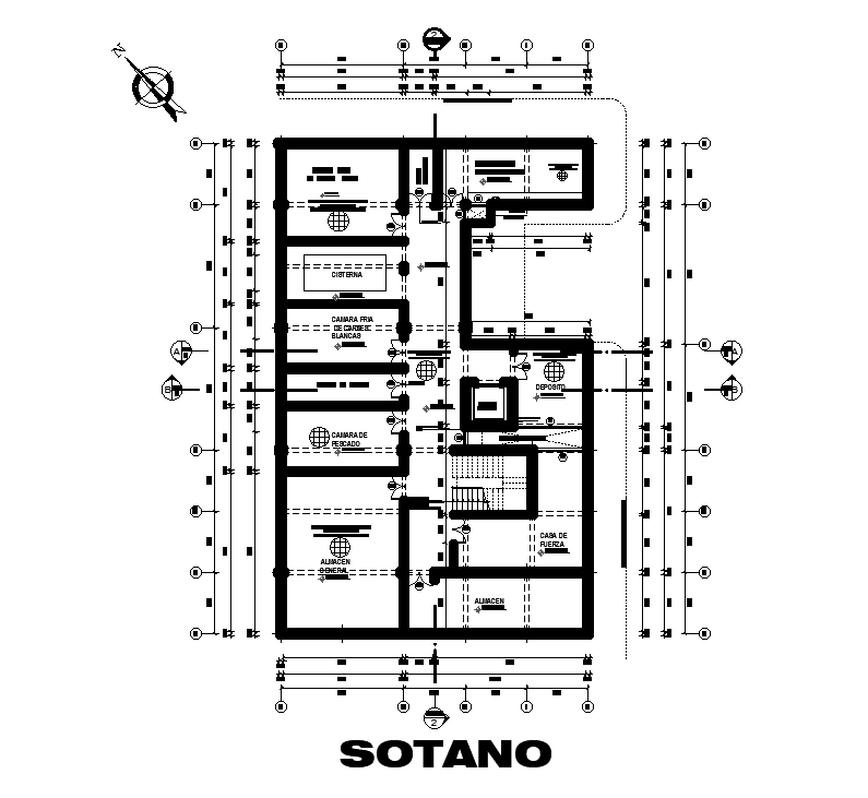 Commercial floor plan detail drawing presented in this file. download