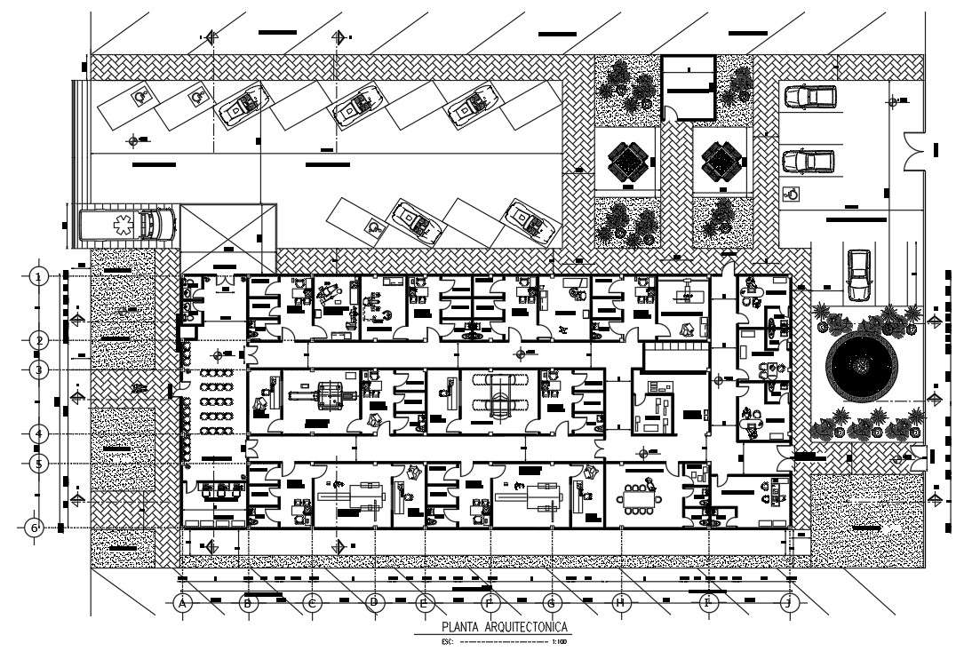 Commercial office floor plan drawing specified in this