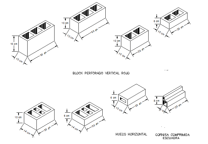 Common blocks design of hollow design dwg file - Cadbull