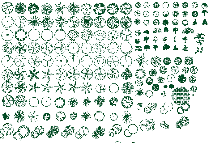 Common multiple plant blocks details dwg file - Cadbull