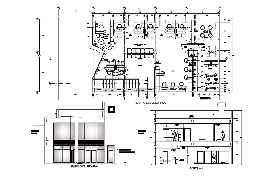 Completed bank plan is given in this Autocad drawing file. Download the ...