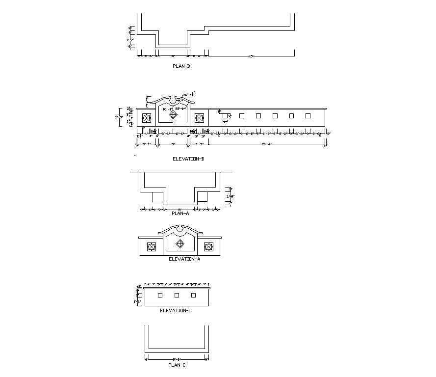 Compound Wall Detail Cad Constructive Block Layout File In Autocad Format Cadbull 1620