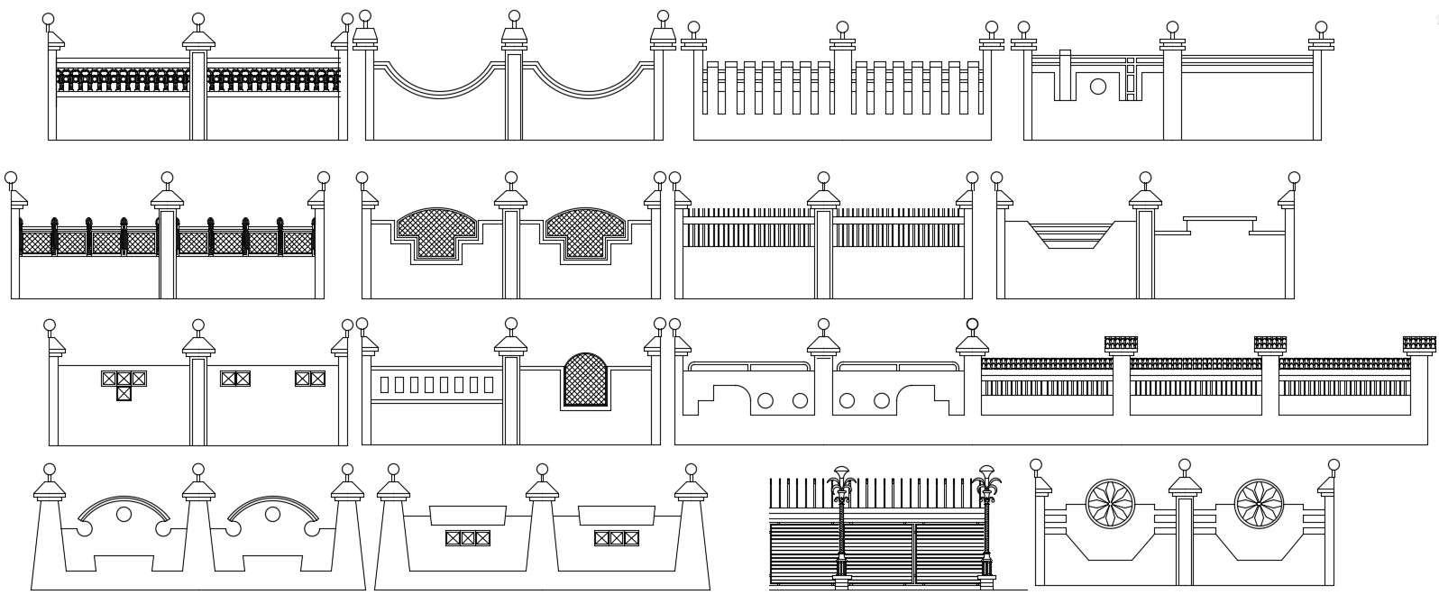 Compound Wall Detail Drawing Presented In This AutoCAD File Download The AutoCAD File Cadbull