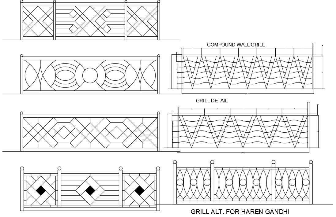 Grill Design In Autocad at Vanessa Alan blog