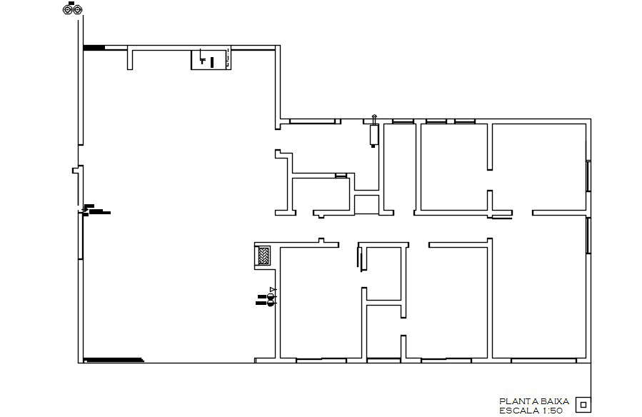 Conceptional planning of residence in this AutoCAD DWG Drawing File