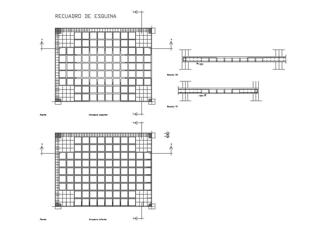 Reinforced Concrete Slab Section Plan Layout File Cadbull | Images and ...