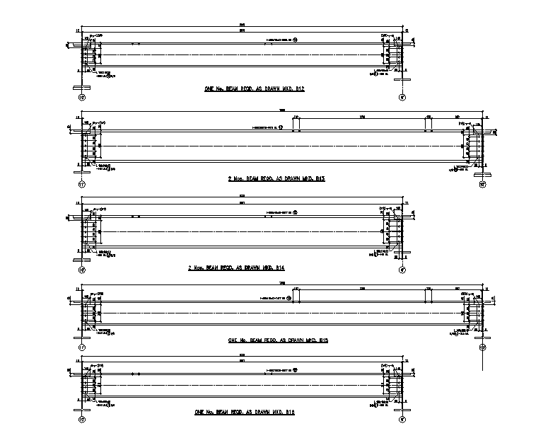 Concrete Beam Section CAD Drawing Download DWG File - Cadbull