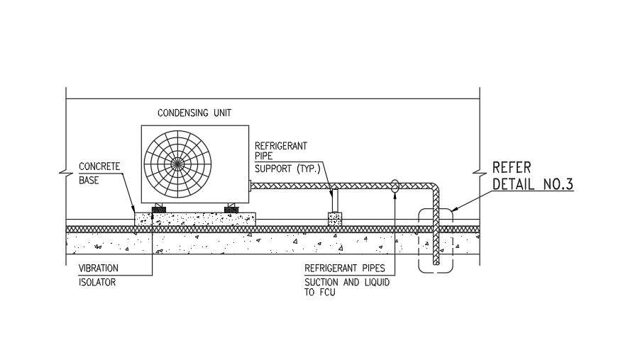 Condensing unit AutoCAD drawing is given in this file - Cadbull