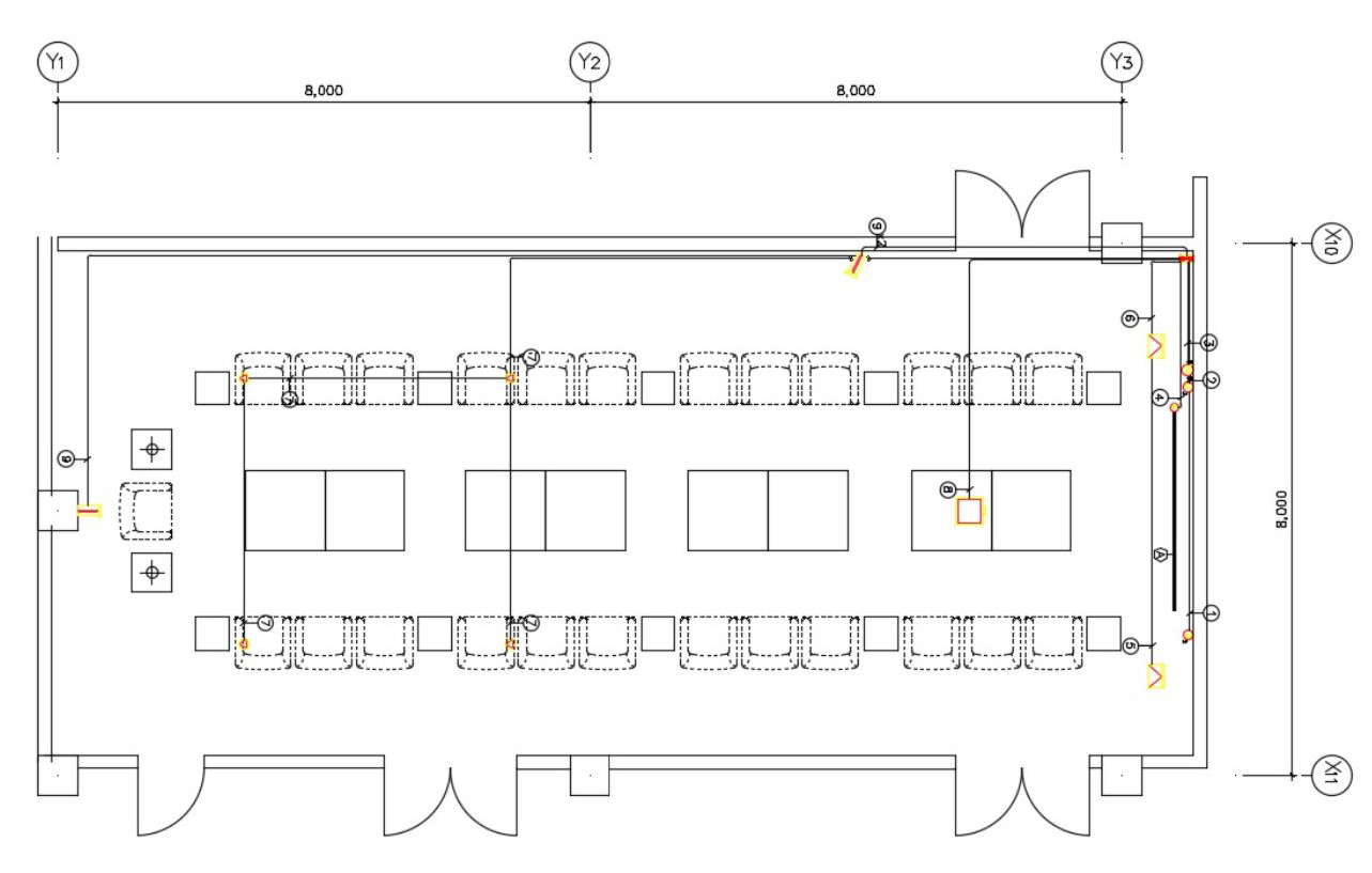 D Cad Drawing Of Meeting Room Conference Room Auto Cad Software Cadbull 