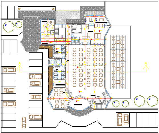 Conference room detailing dwg file - Cadbull