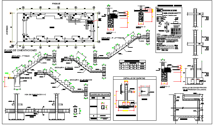 Construction Details of Multi-Flooring Bungalow Design dwg file - Cadbull