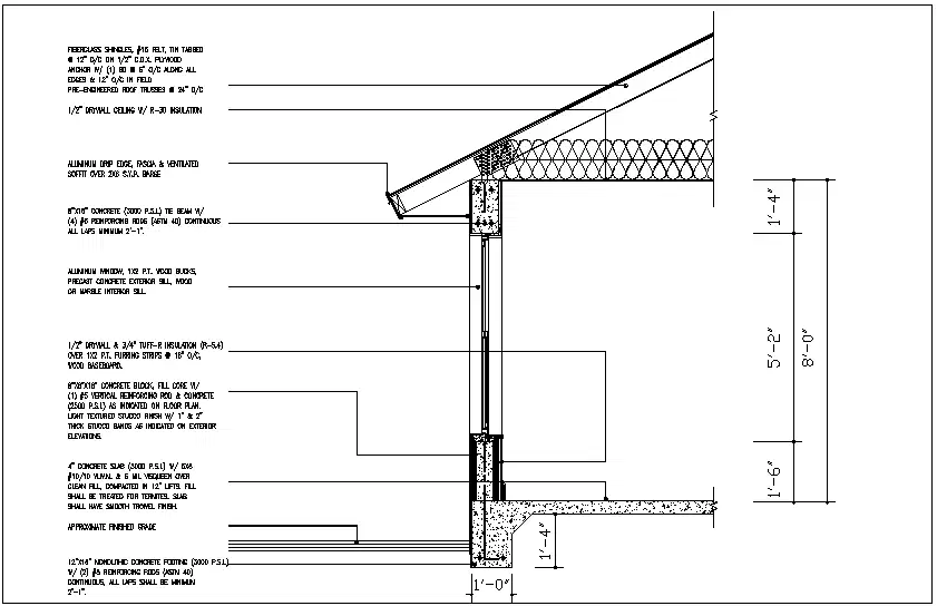 Construction detail of ceiling and dry wall view dwg file - Cadbull