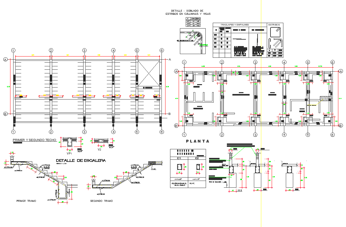 Construction detail dwg file - Cadbull