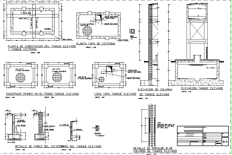 Construction detail dwg file - Cadbull