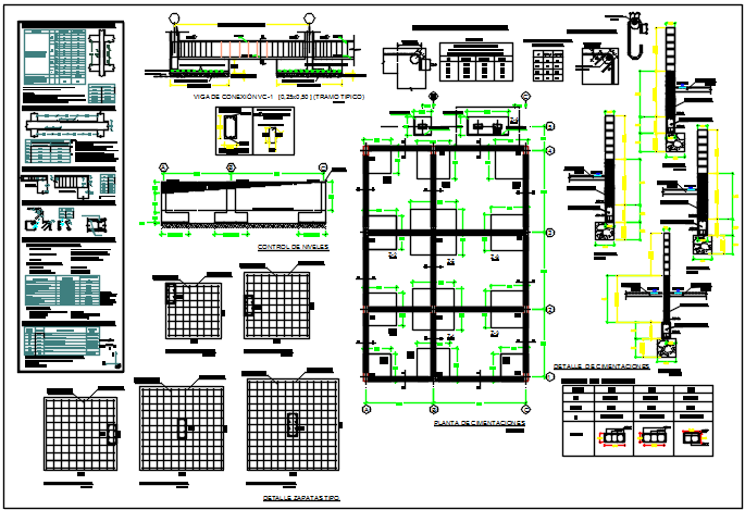 Construction detail dwg file - Cadbull