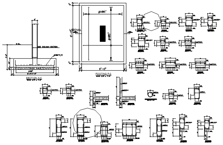 Construction detail in autocad - Cadbull