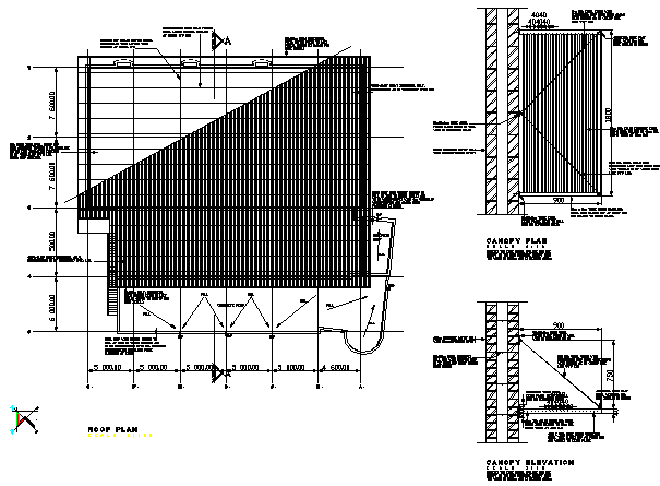 Construction detail layout - Cadbull