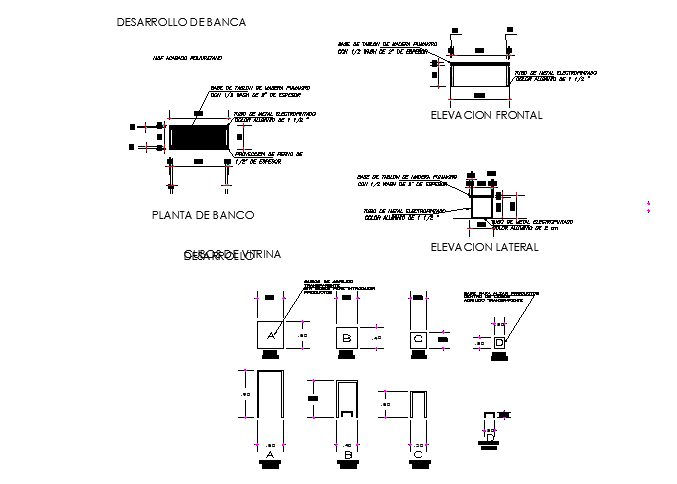 Construction detail layout plan dwg file - Cadbull