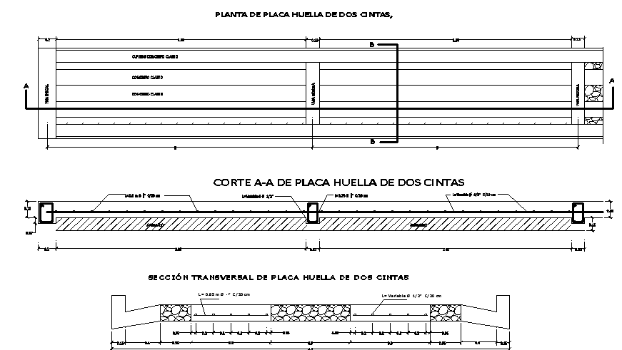 Construction detail layout plan dwg file - Cadbull