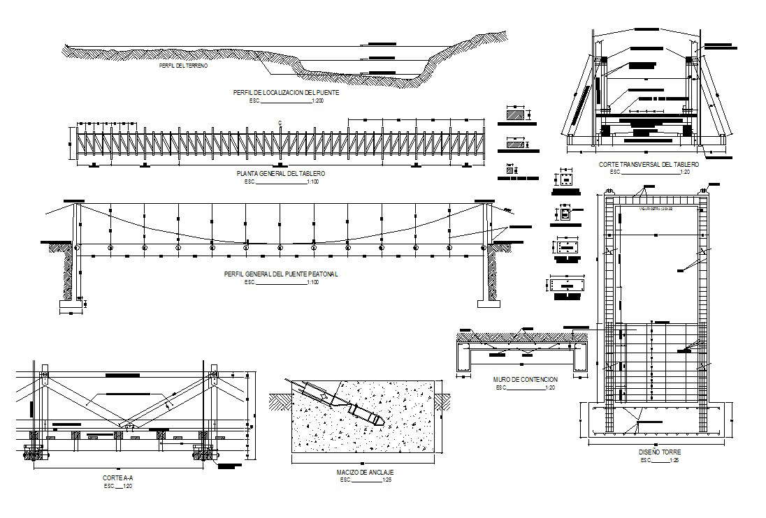 Steel Bridge Details Autocad Drawing - vrogue.co