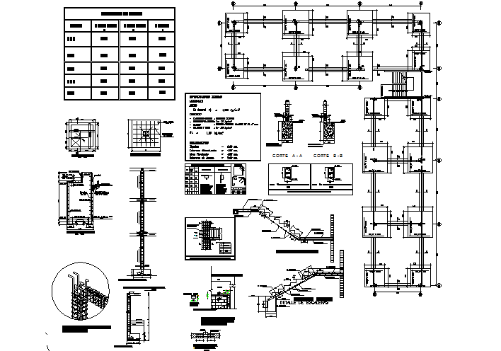 Construction details reinforced concrete detail dwg file - Cadbull