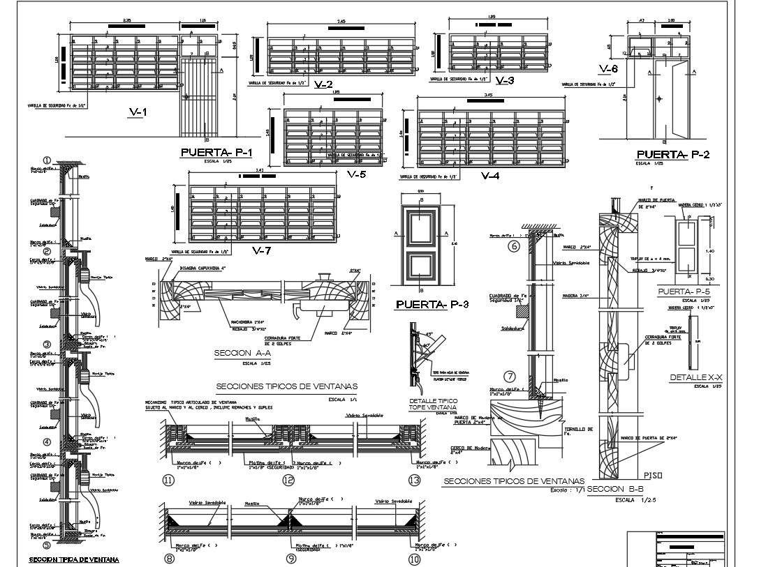 Construction details with column and beam of college dwg file - Cadbull