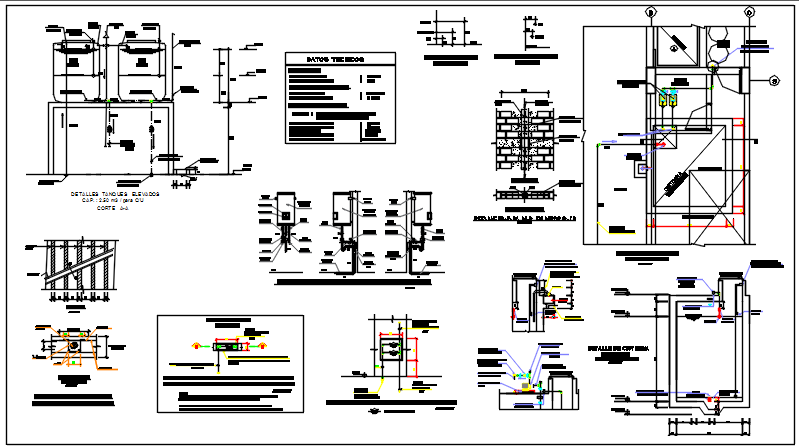 Construction plan detail dwg file - Cadbull