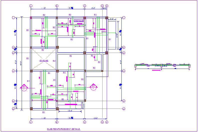 Slab Reinforcement Detail Drawing In Dwg Autocad File Cadbull Images