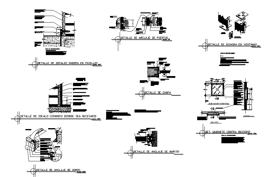 Construction working plan detail dwg file - Cadbull