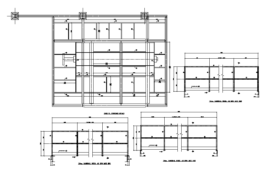 Construction building Beam Plan With Column Section Drawing DWG - Cadbull