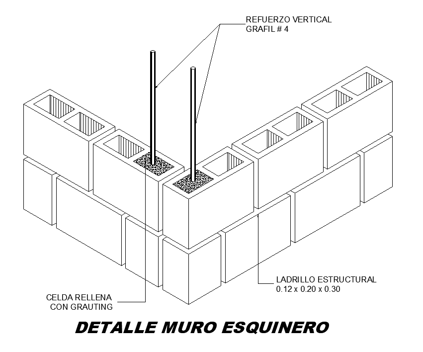 Corner wall detail is given in this Autocad drawing file. Download the ...