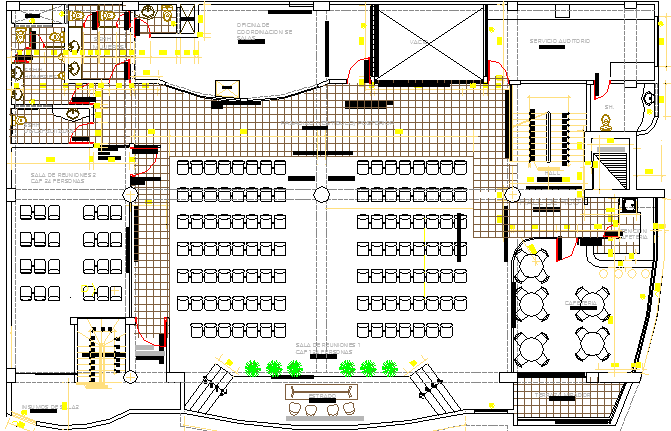 Corporate Building Architecture Layout and Structure Details dwg file ...