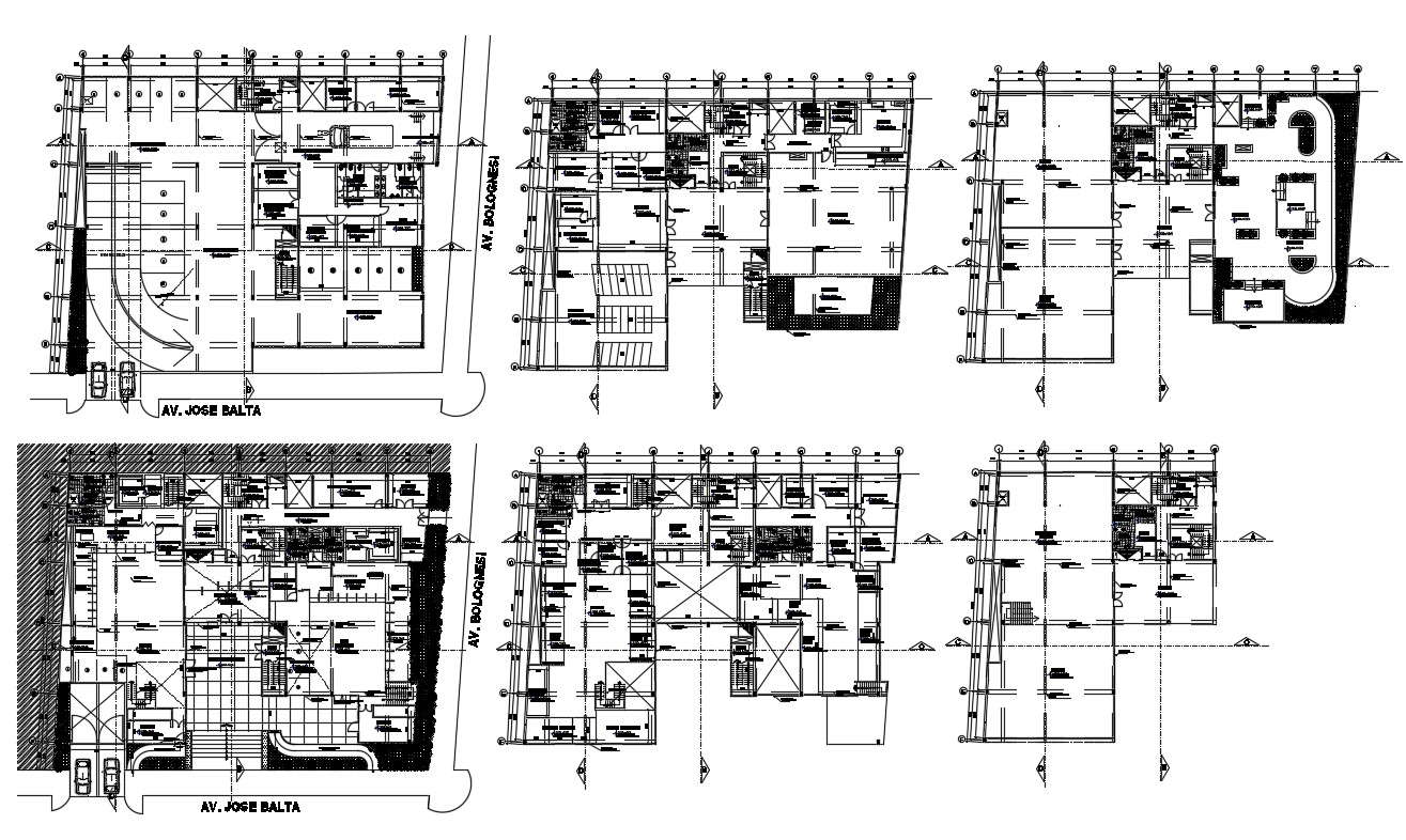 Corporate Building Layout Plan DWG - Cadbull