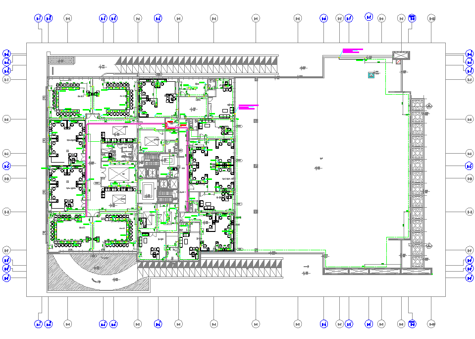 Corporate Office Layout Plan - Cadbull