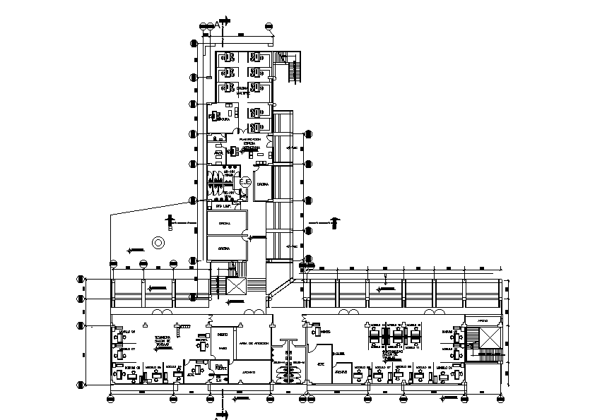 Corporate Office Desk Layout Plan AutoCAD Drawing Download DWG File ...