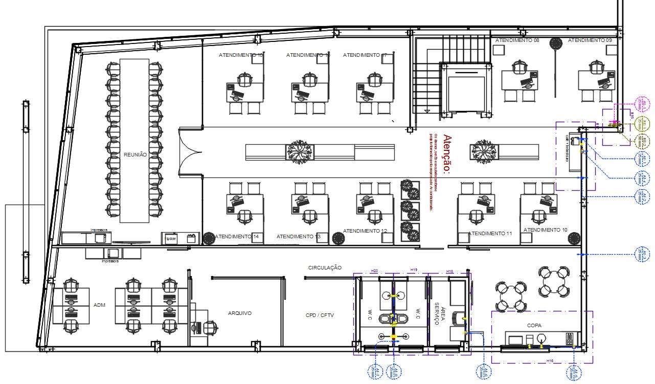 Corporate Office Floor Plan With Furniture Layout AutoCAD