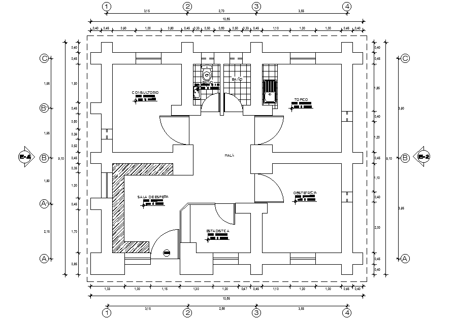 Corporate Office Floor plan stated in this AutoCAD File