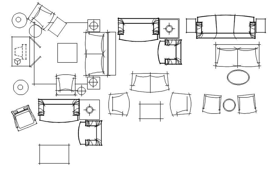 Couch Design In Autocad 2d Drawing Dwg File Cad File Cadbull