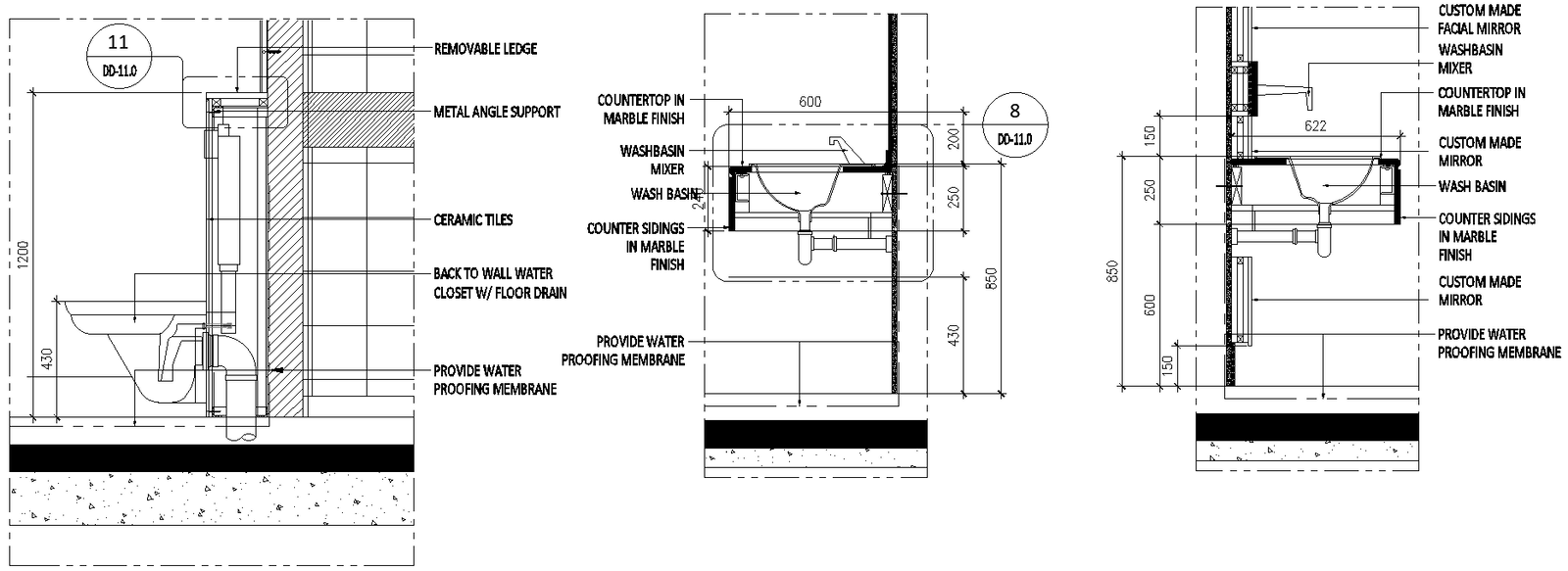 Counter siding in marble finish details dwg autocad drawing . - Cadbull