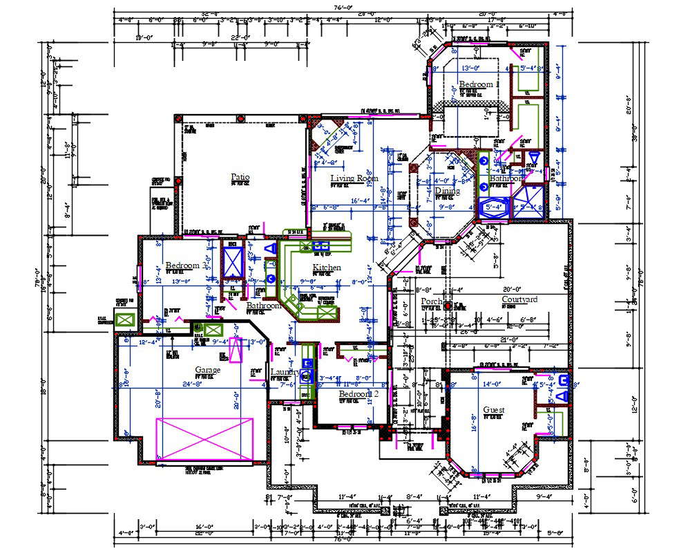 courtyard-house-plan-dwg-file-cadbull