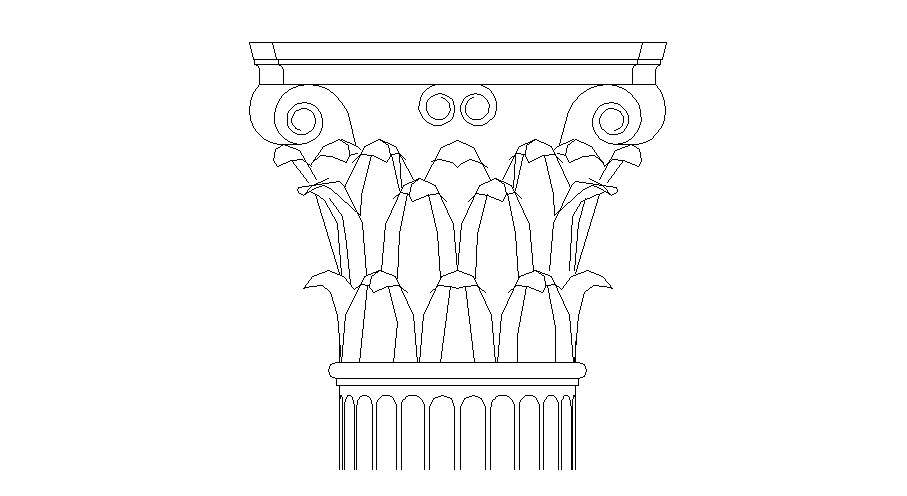 Коринфская капитель рисунок