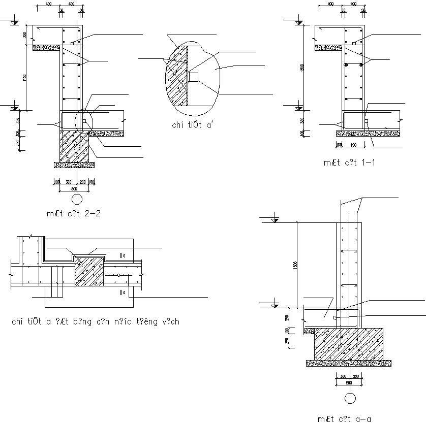 Cross section of beam and column - Cadbull