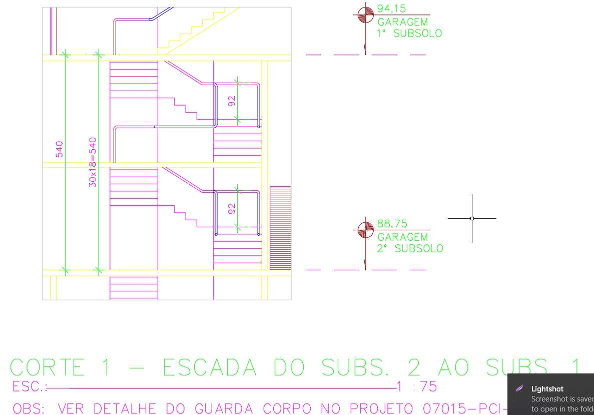 Cross Section Of The Staircase Design Of First Floor To Second Floor In Autocad D Drawing Cad