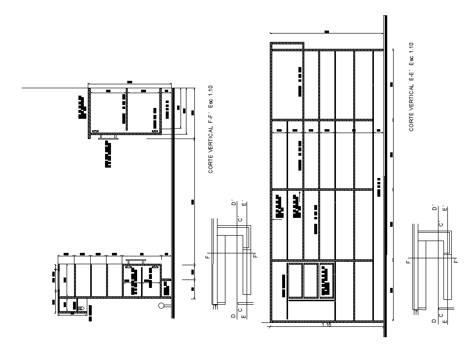 Cupboard detail cad drawing is given in this cad file. Download this 2d ...