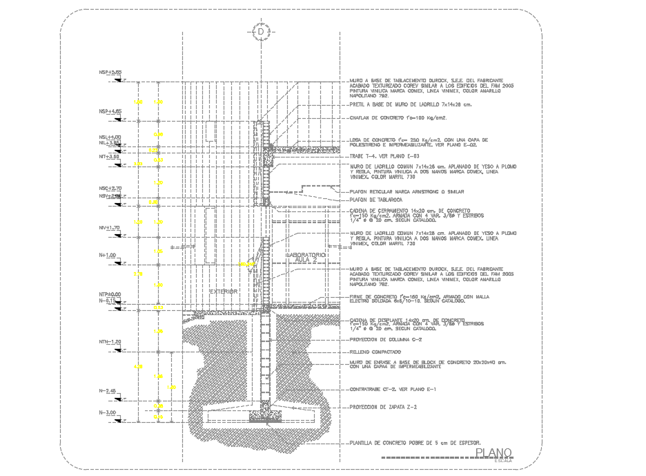 Cutting by facade Dwg file - Cadbull