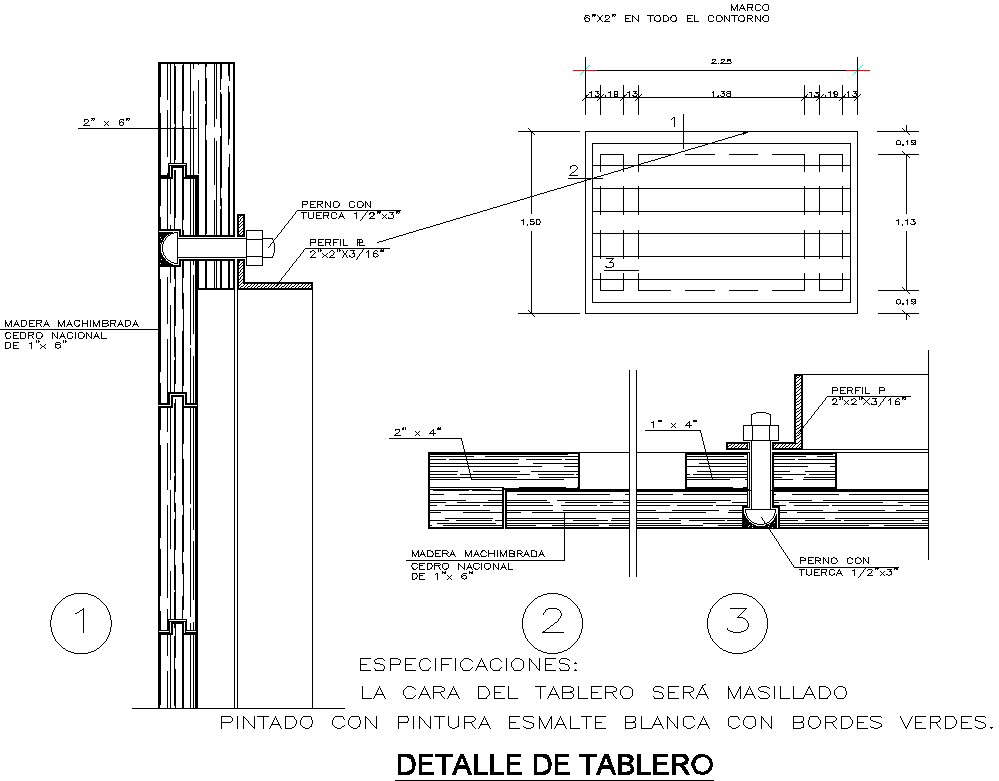 Detail Of Board In Autocad 2d Dwg File Cad File Cadbull