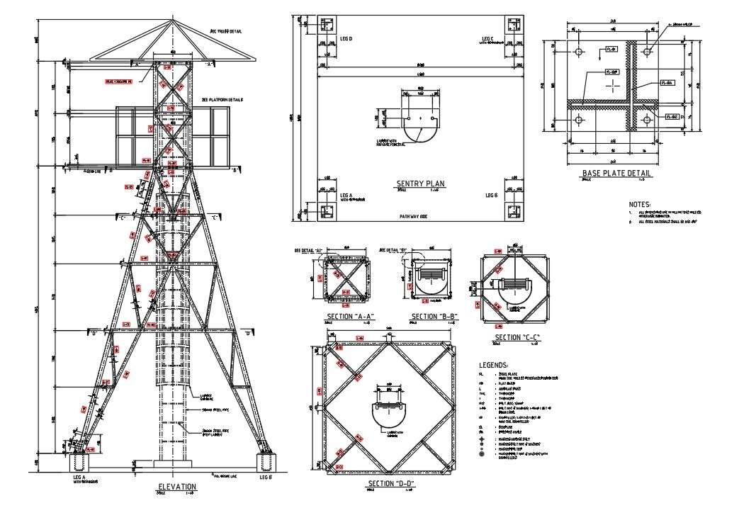 structural details dwg autocad drawing download