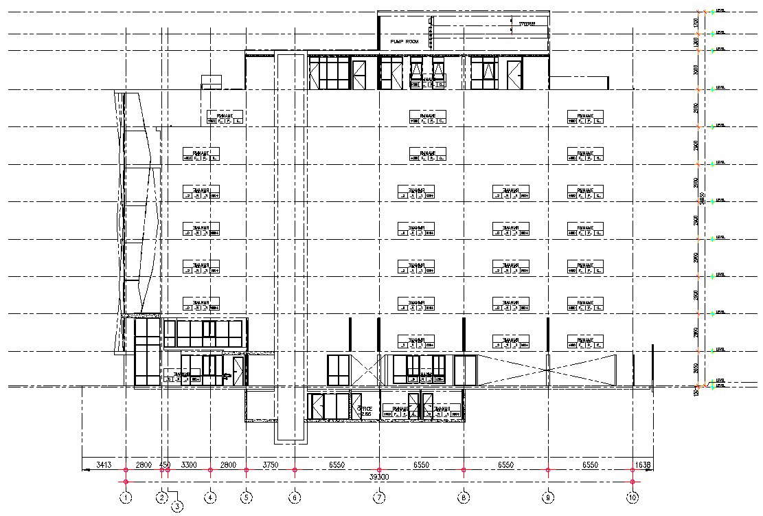 DWG Drawing AutoCAD 2D file shows the Details of the service Apartment ...